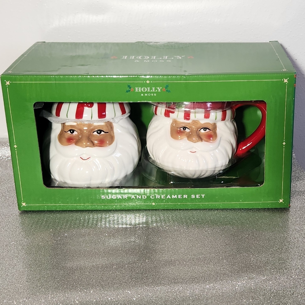 Holly & Moss Santa Claus Sugar & Cream Set